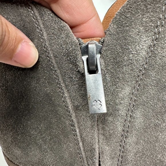 LUCKY BRAND Leather Suede Ankle Boots Booties Women's Size 7M - Picture 10 of 14